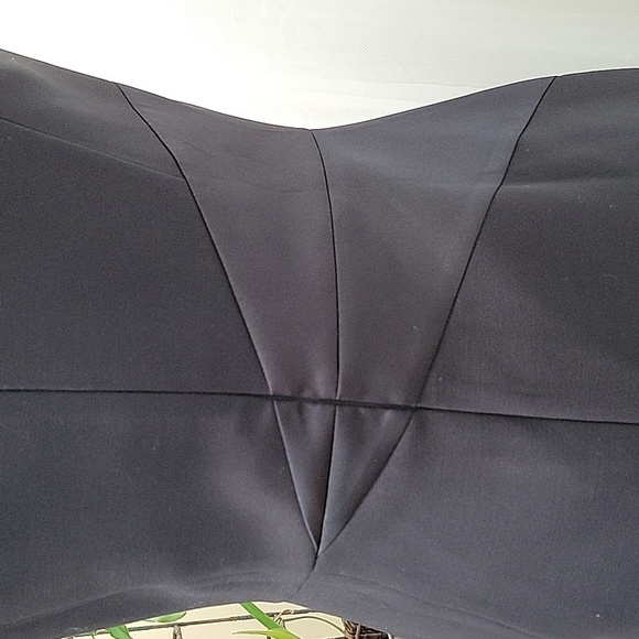 WHBM Black on Black Satin Block Sleeveless Sheath Dress Size 2 NWT - Picture 4 of 13